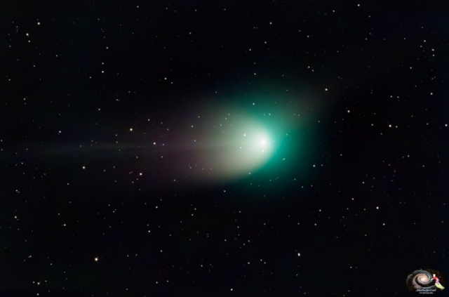 Comet C/2022 E3 (ZTF) is the brightest long period comet since NEOWISE, back in 2020. Coming from the Oort cloud, a body of icy planetesimals 2,000-100,000 AU away, this comet had an incredible inbound orbital period of 50,000 years! Additionally, ZTF has a high abundance of C2, which creates its wonderful green color!